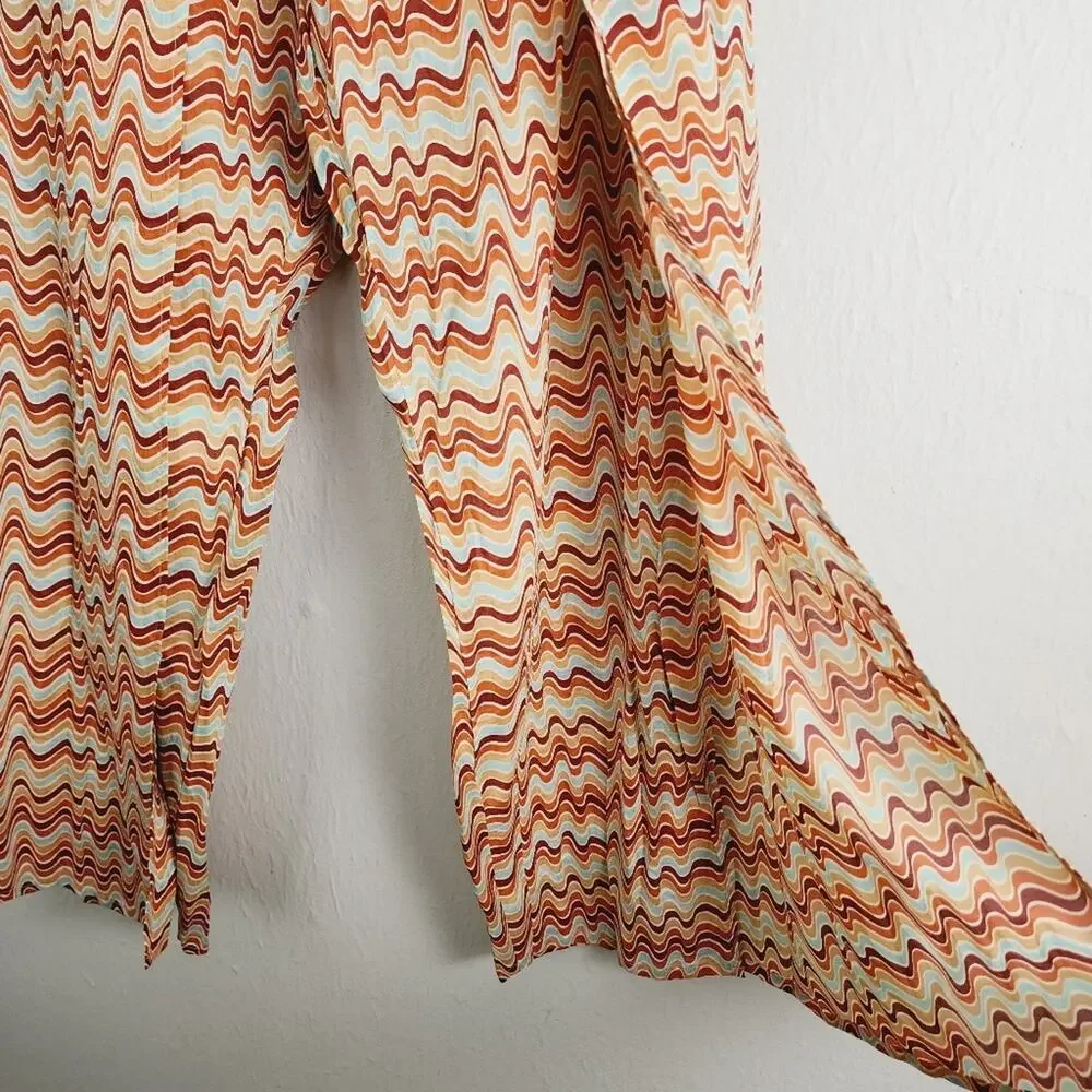 NWT Faithfull The Brand Montero Cotton Split-Leg Boho Pants Vadella Medium - Picture 8 of 13